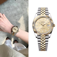 【✅100% ASLI】Original Jam tangan Rolex Datejust m126333-0022 Automatic 18 CT yellow gold Teflon mater