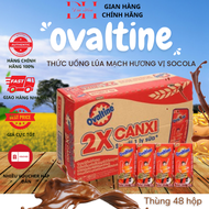Sữa Ovaltine Vị Socola Bổ Sung X2 Canxi thùng 48 hộp x180ml - DATE 2026