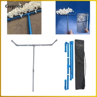 Gepnoo Badminton Shuttlecock Collector, Sweeper with Wheels And Storage Bag, Portable Tool for Picki