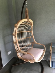 Hanging chair hanging basket mesh red ins swing rattan chair hanging true rattan rocking blue courty