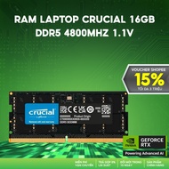 Crucial Laptop Ram 16GB DDR5 4800MHz 1.1v - optimal performance & fast access speed - CT16G48C40S5