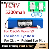 Replacement For XiaoMi Lydsto R1 Roidmi Eve Plus Viomi S9 Robot Vacuum Cleaner Battery Pack Capacity 12800mAh Accessories Parts