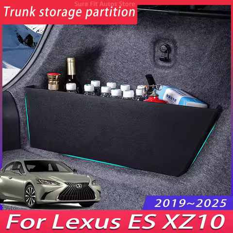 For Lexus ES XZ10 2019~2025 2020 2022 MK7 Car Trunk Storage Partition Multifunction Storage Box Auto