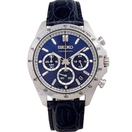 [Hot-selling in Japan] SEIKO Seiko SBTR019 watch Japanese limited edition dark blue face DAYTONA three-eye chronograph date dark blue belt men's watch