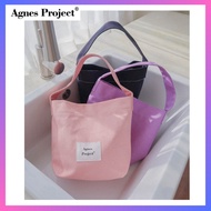 [Agnes Project] Small Peanut Tote Bag_Pale Pink