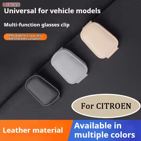 1PC Car Sun Visor Glasses Clips Interior Eyeglasses Storage Holder Compact Storage For Citroen C4 CA