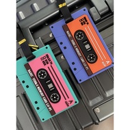 luggage tag Cartoon Cartoon Creative Tape Luggage Tag Card Holder Traffic Card Student School Card M