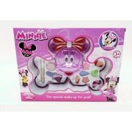 GKIDS Minnie Mouse Colorful Kids Makeup Kit Box - Girls Disney 2 Layered Makeup Set Pretend Play Toy