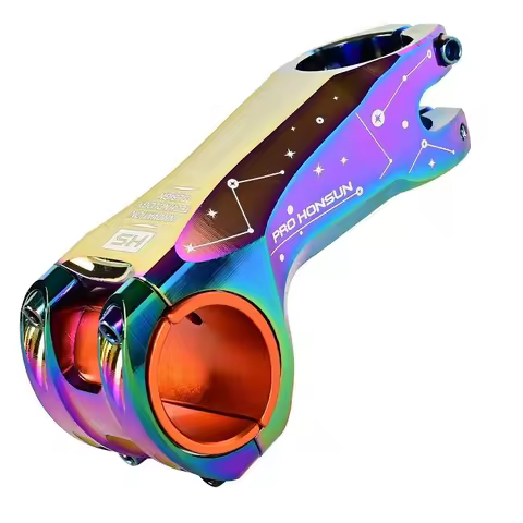 High Quality -17 Degree 90mm Mountain Bike XC Stems 31.8mm / 35mm Aluminum Alloy Bicycle Handlebar S