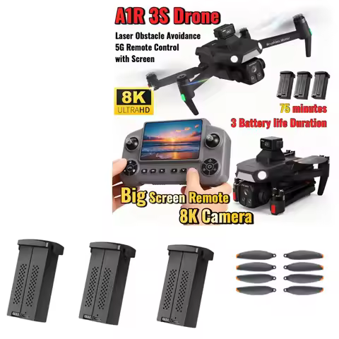 A1R 3S GPS Drone Accessory A1R 3S GPS Drone Battery 7.4V 3000mAh Battery / Propeller Blade / Use For