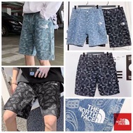 🌾THE NORTH FACE北面西海岸限定腰果花滿印牛仔短褲🩳🌾