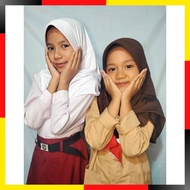 KEMIMA - SCHOOL VEIL INSTANT VEIL BERGO SCHOOL HIJAB WHITE VEIL BERGO VEIL INSTANT VEIL BERGO SCHOOL