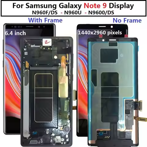 For Samsung Galaxy Note 9 Lcd with Frame Display Touch Screen Digitizer Assembly For Samsung note9 L