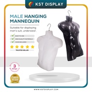 Male Hanging Mannequin Half Body With Metal Hook For Display / Mannequin Lelaki / Patung Gantung Lel