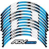 Motorcycle Wheel Sticker Stripe Rim Decal Waterproof Hub Tape Accessories For HONDA ADV 350 adv350 A