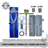 MATA GANDISOP Complete Package Economical CVT Treker Set + 39 x 41 Key + 27 Pcs Socket Wrench + 8 MM