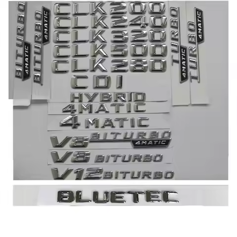3D Chrome For Mercedes Benz CLK180 CLK200 CLK220 CLK230 CLK250 CLK280 CLK300 CLK320 CLK350 CLK400 CL