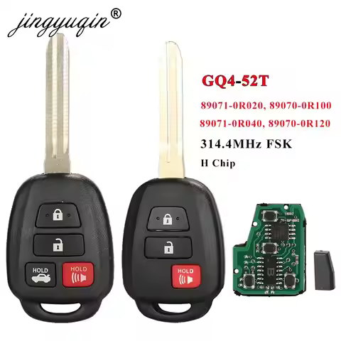 jingyuqin Remote Control Car Key for Toyota RAV4 Highlander Sequoia Tundra Tacoma Fob 3 4 Buttons 31