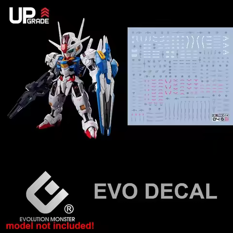 EVO Decal MGSD-04 for MGSD AERIAL XVX-016 Q Version Model Accessories High Precision Fluorescent Wat
