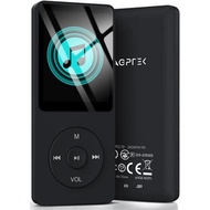 AGPTEK A02PL 64GB MP3 Player, 70 Hours Playback Lossless Sound Music Player, Supports up to 128GB(Bl