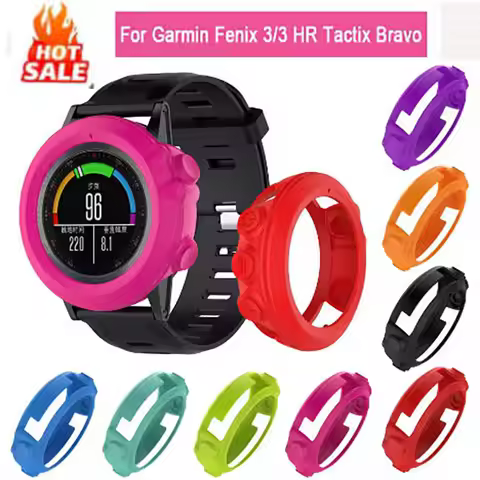 Soft Silicone Protective Case Sleeve for Garmin Fenix 3 HR/Fenix 3/Fenix 3 Sapphire/Quatix 3 Band Co