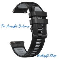 [ for Amazfit Balance ] 22mm 2-color silicone watch strap for Amazfit Balance watch
