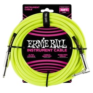 ERNIE BALL® 10FT Braided Instrument Cable สายแจ็คกีตาร์ แบบไนลอนถัก ยาว 3 เมตร สายไม่พันกัน มีฉนวน 2