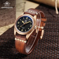 Addies New Style Watch Men's Fully Automatic Bronze Retro Mechanical Watch Belt Luminous Waterproof Men's Brand Wrist Watch