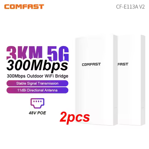 COMFAST 3KM Wireless Bridge Outdoor CPE/Wifi Extender Access Point/Router/5.8GHz 300Mbps WIFI Antenn