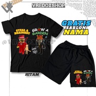 (Free Name) Children's T-shirt and Shorts Set with Roblox Jondel vs Sammy Image Grow Shirt Set Garde