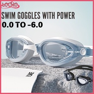 Swimming Goggles Adult With Power Anti Fog HD For Short-Sighted Women Man
