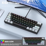 Bàn Phím Cơ Có Dây K61 60% Giao Diện 61 Phím Type-C Dành Cho Máy Tính Để Bàn Máy Tính Xách Tay Và Má