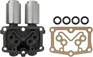 Crapyt Transmission Dual Linear Shift Solenoid, for 28260RPC004, for Honda Civic 2006-2011 for Honda