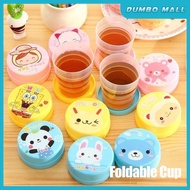 Foldable Cup Portable Travel Cartoon Cup Collapsible Outdoor Picnic Kids Children Water Cup Cute Caw