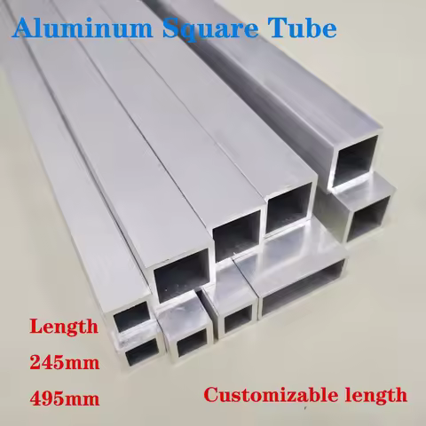 Aluminum Alloy Hollow Aluminum Square Tube, Aluminum Flat Tube, Rectangular Tube Industrial Profiles