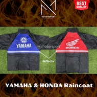 YAMAHA HONDA Raincoat Baju Hujan Rain Suit Waterproof Rain Coat Jacket