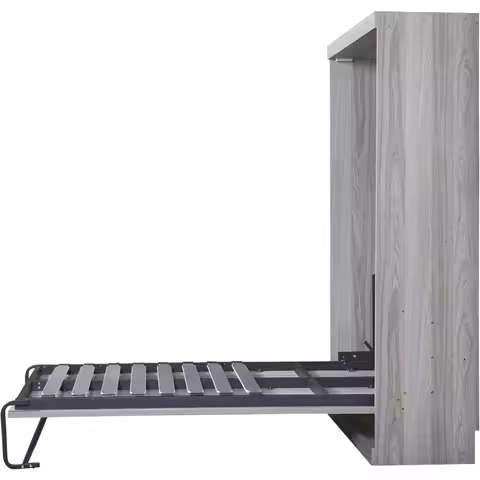 Farmhouse Twin Size Murphy Bed, Murphy Bed Wardrobe Wall Bed, Wood Folding Bed for Home Office Small