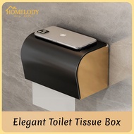 HOMELODY Wall Mounted Waterproof Space Aluminium Tissue Roll Box Holder Kotak Gulung Tisu Tandas