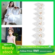 bjiax 1 Yard Floral Trim Ribbon  Rose Petal Shape Design Milk Fiber Material Comfortable to Use Bow 