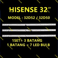 NEW 32D50 / 32D52 HISENSE 32 INCH LED TV BACKLIGHT ( LAMP TV ) 32" LED BACKLIGHT