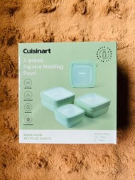 全新 Cuisinart 方形嵌套式飯盒3個裝
