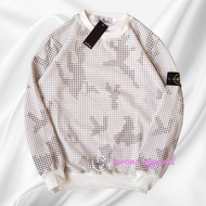 Long Sleeve Tshirt Stone Island Full Combat Grid Camo Crewneck AW17