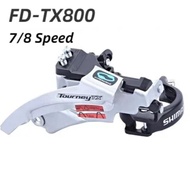 Shimano Tourney TX FD-TX800 Bike Front Derailleur Bicycle Top Swing FD TX800 Bike Derailleurs Clamp