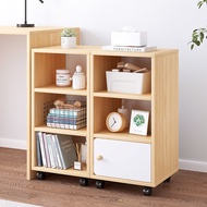 ☾Bedside Cabinet with Wheels Printer Stand Office Printer rack Storage Bedside table bedroom cabinet