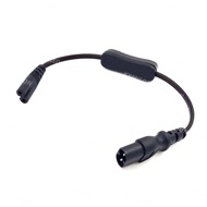 Short 30CM IEC320 C7 to C8 extension cords,C8-C7 IEC Jumper Cable With Swith, Male to Female 2PIN po