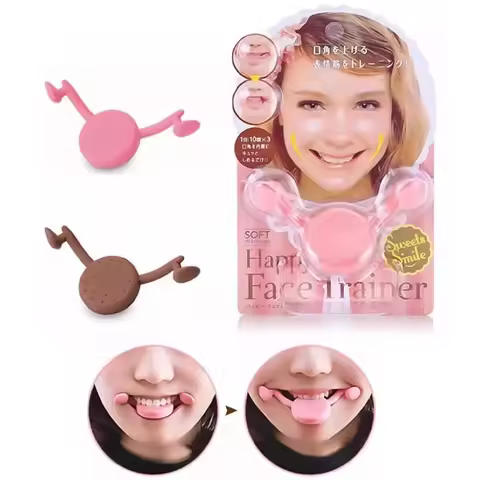 Facial Smile Fitness Exerciser Smile Corrector Maker Massager Face Lift Jaw Exercise Lip Mouth Train