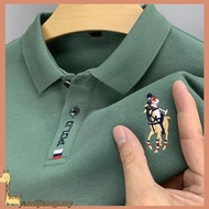 Fashion Embroidered Men Polo Shirt Baju T Shirt Lelaki Berkolar Casual Short Sleeve Polo T Shirt Men