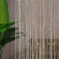 1*2M Night Pearl Gold Inlaid Jade By Curtain Bedroom Living Room Balcony Tassel Thread Curtain Weddi