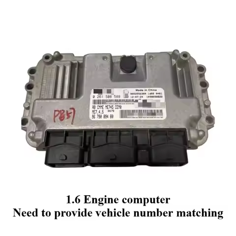 1pc for Peugeot 206 307 Elysee 308 for Citroen Triumph 408 C2 Sega 1.6 EC5 Engine Computer Board ME7