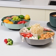 SG Seller Multi Tier Hotpot Rotating Platter Steamboat Food Organizer Space Saving Vegetable Meat Ki
